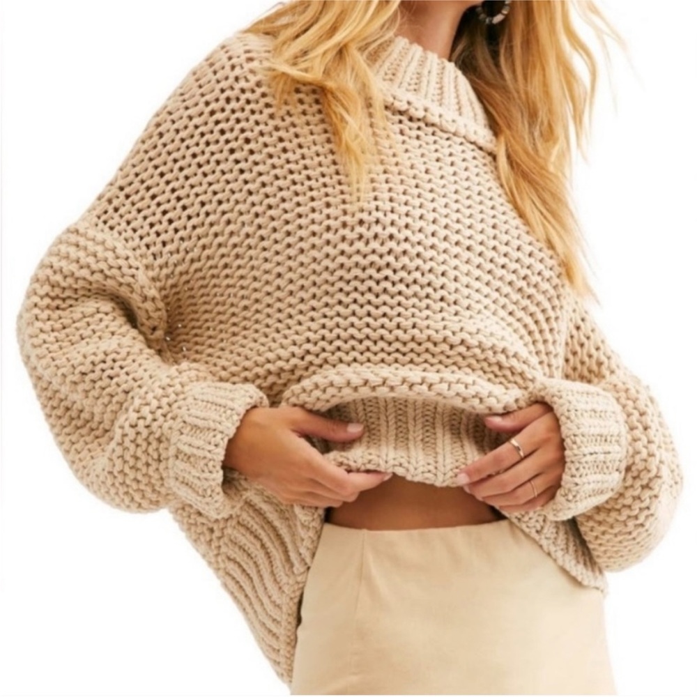 Free People Chunky Knitted Sweater XS